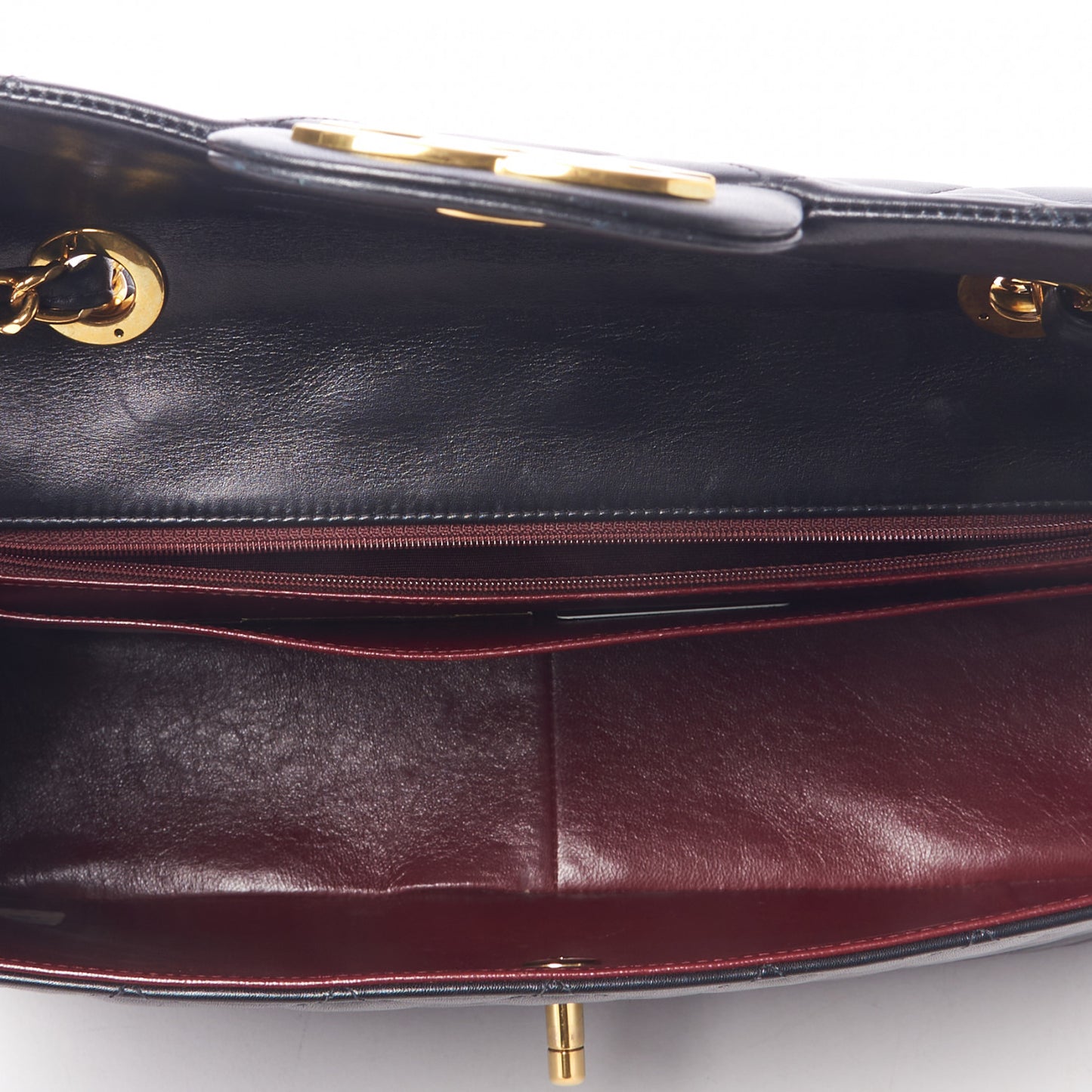 Lambskin Quilted XL Jumbo Single Flap Black