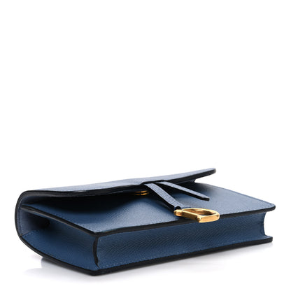Christian Dior Grained Calfskin Saddle Belt Bag Denim Blue 4 of 11