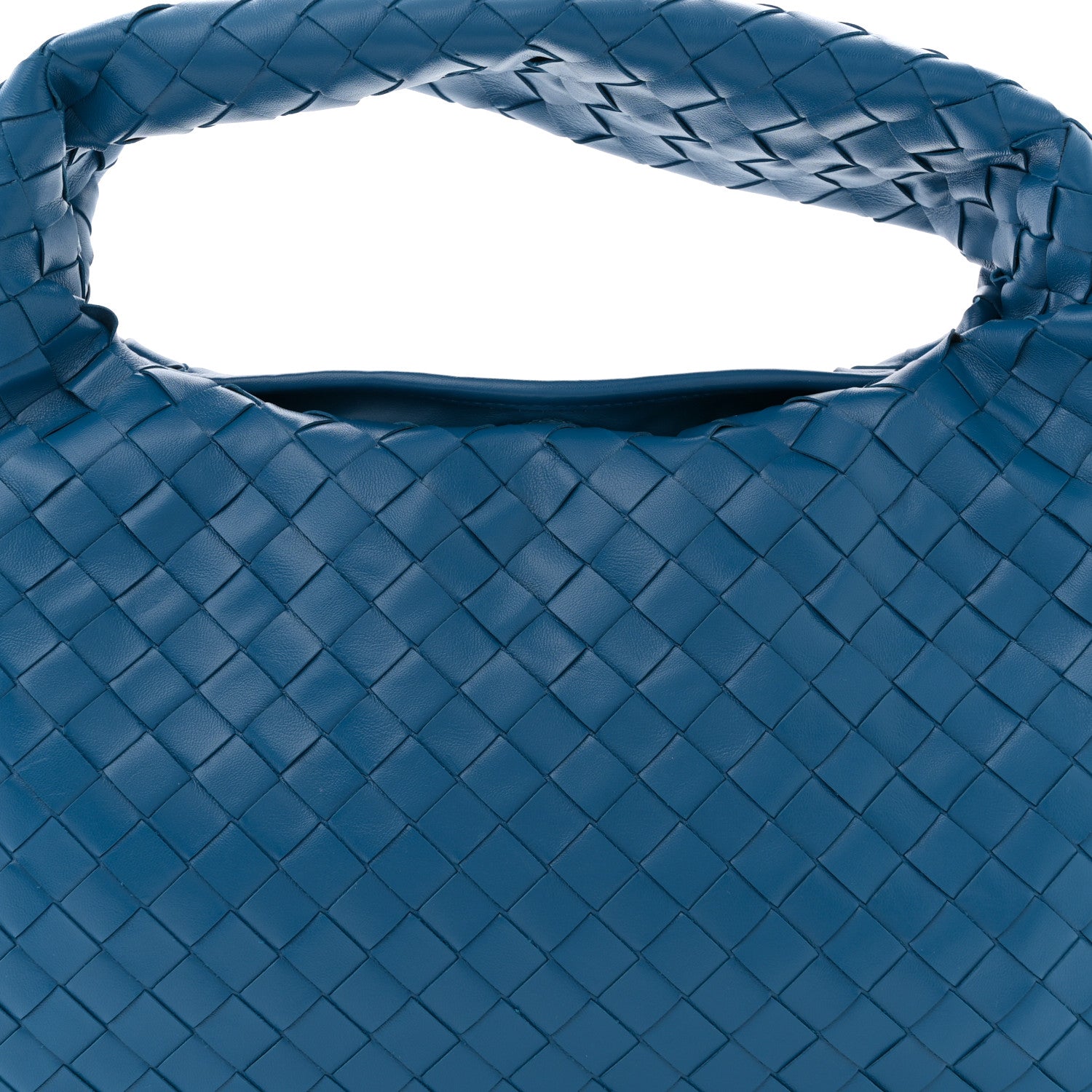 Bottega Veneta Calfskin Intrecciato Small Hop Deep Pacific 7 of 10