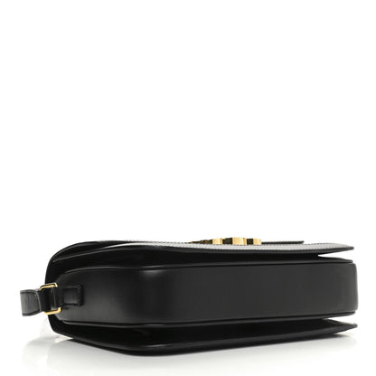 Celine Canvas Calfskin Triomphe Embroidered Medium Triomphe Bag Black 4 of 12
