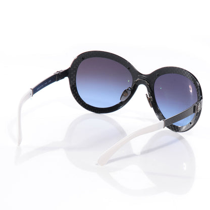 Chanel Carbon Fiber Aviator Sunglasses Dark Gray 2 of 5