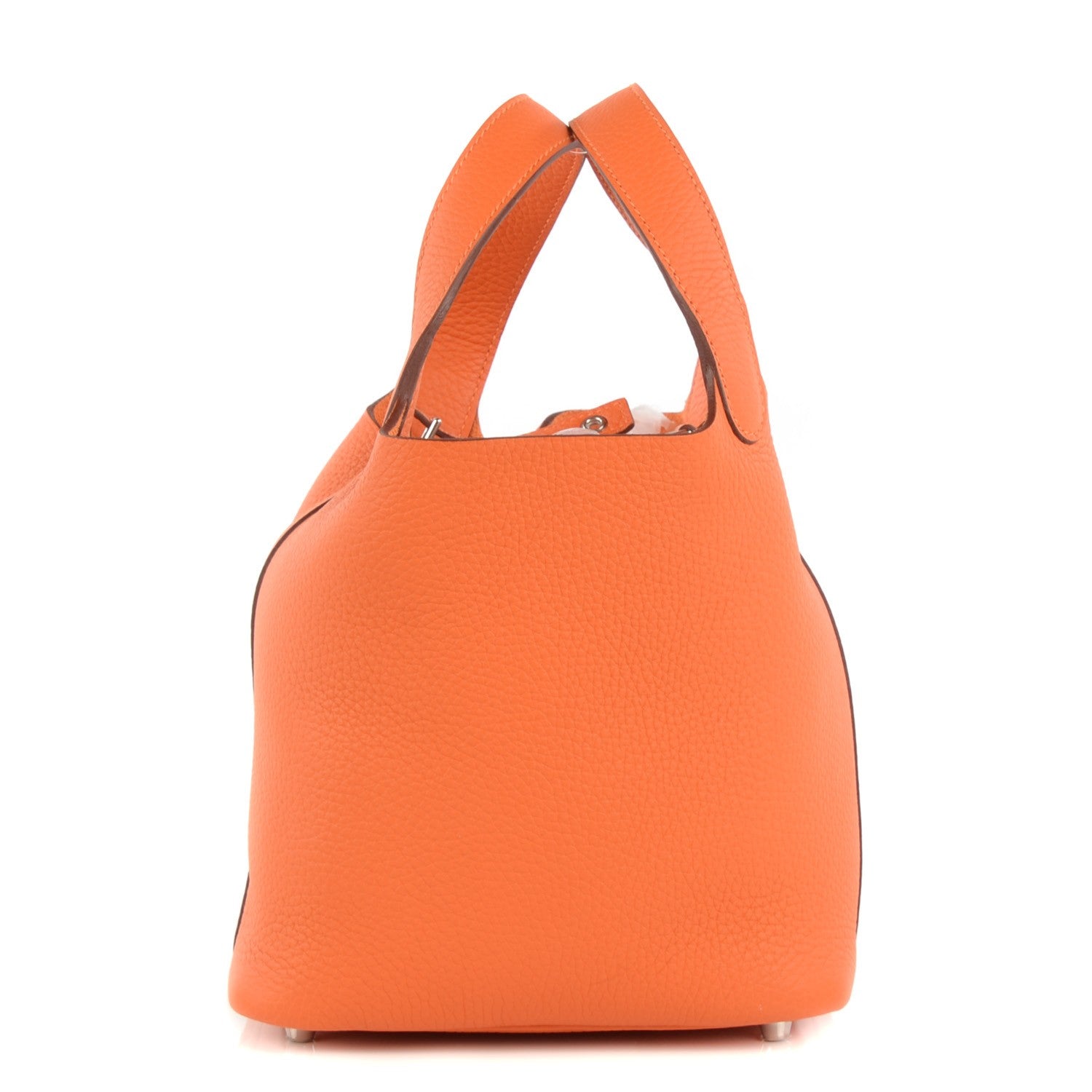 Hermes Taurillon Clemence Picotin Lock TPM Orange 1 of 15