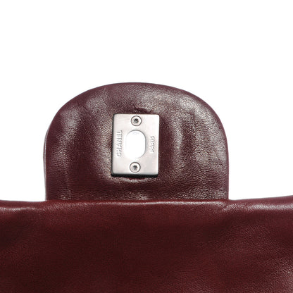Chanel Lambskin Jumbo Single Flap Dark Red 8 of 8