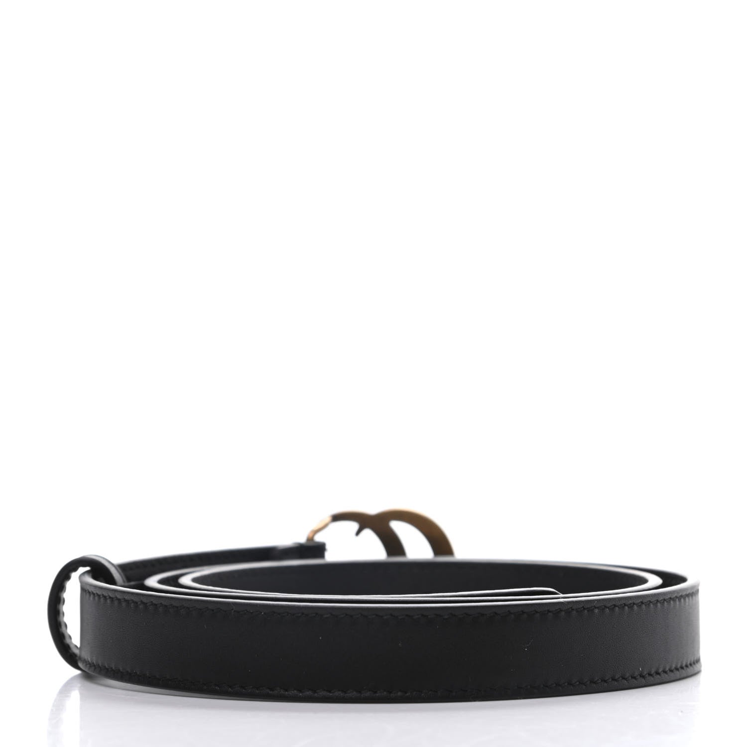Gucci Calfskin Double G 20mm Belt 80 32 Black 2 of 5