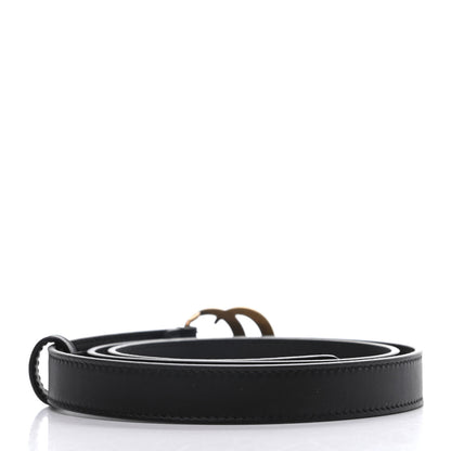 Gucci Calfskin Double G 20mm Belt 80 32 Black 2 of 5