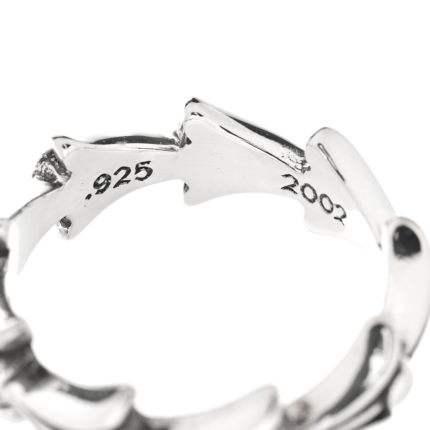 Chrome Hearts Sterling Silver Crosstail Ring 50 5.5 4 of 5