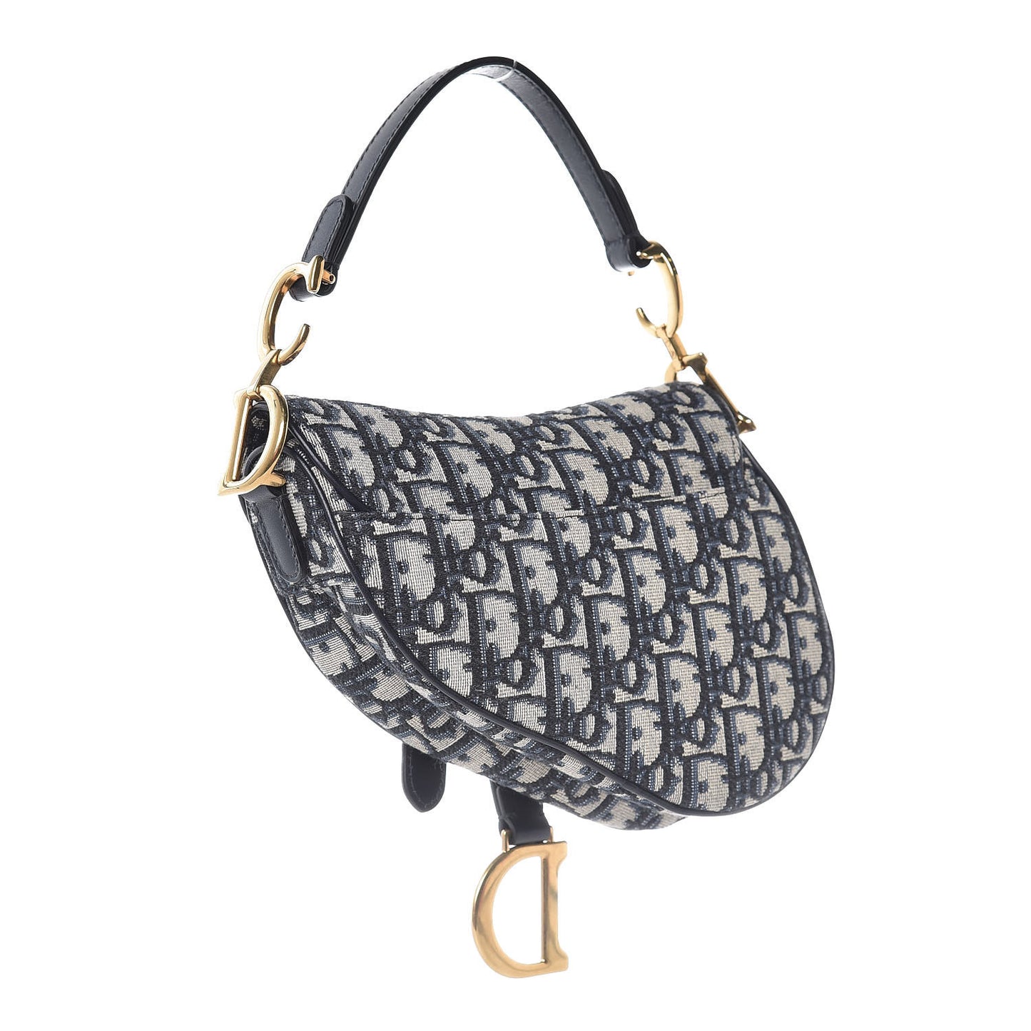 Oblique Mini Saddle Bag Blue