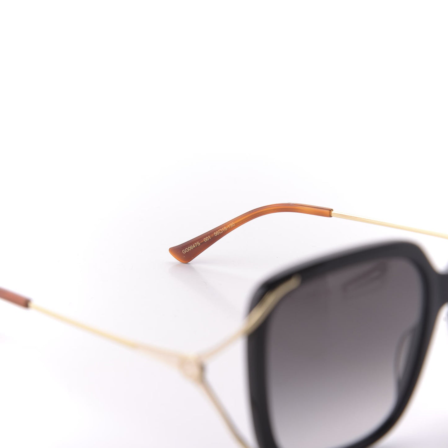 Acetate Butterfly Sunglasses GG0647S Black White