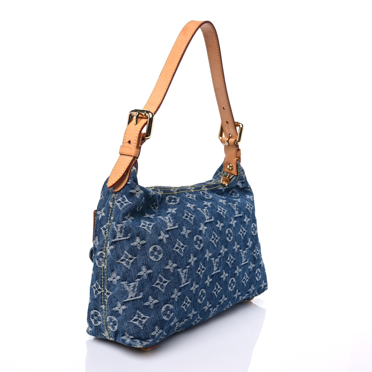 Louis Vuitton Monogram Denim Baggy PM Blue 3 of 6