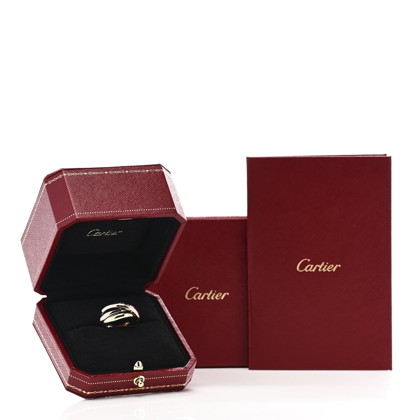 18K Pink Yellow White Gold Classic Trinity Ring 57 8