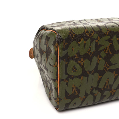 Louis Vuitton Monogram Graffiti Speedy 30 Kaki 8 of 9