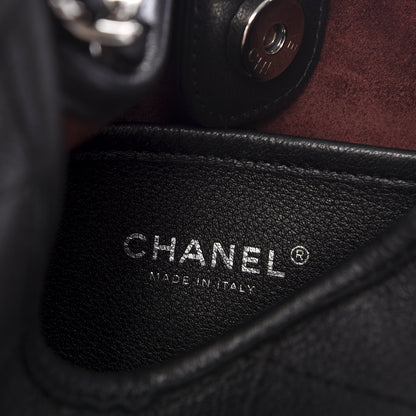 Chanel Calfskin Quilted Jungle Stroll Hobo Bag Black 5 of 9