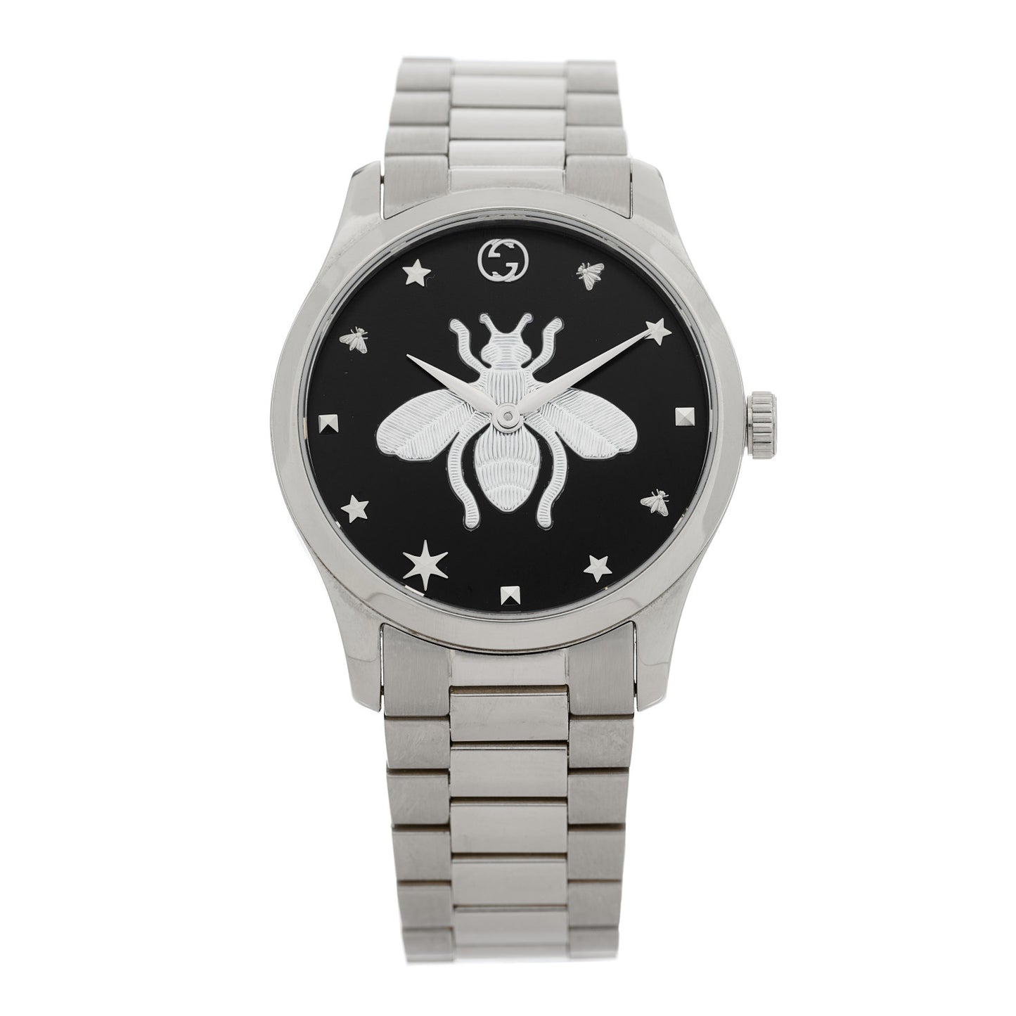 Stainless Steel 38mm G-Timeless Bee Quartz Watch Black