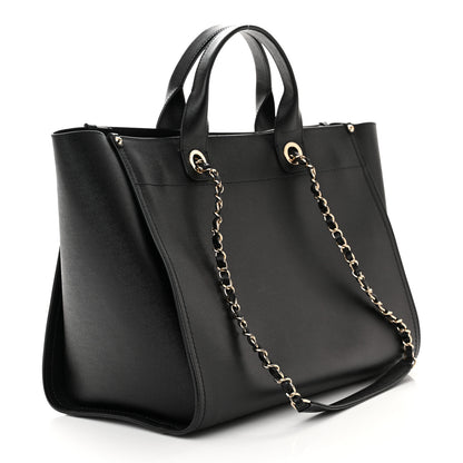 Chanel Caviar Medium Studded Deauville Tote Black 3 of 11