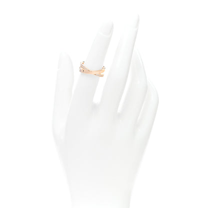 Tiffany 18K Rose Gold Diamond Atlas X Narrow Ring 50 5.5 2 of 5