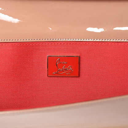 Christian Louboutin Patent Pigalle Clutch Nude 6 of 7