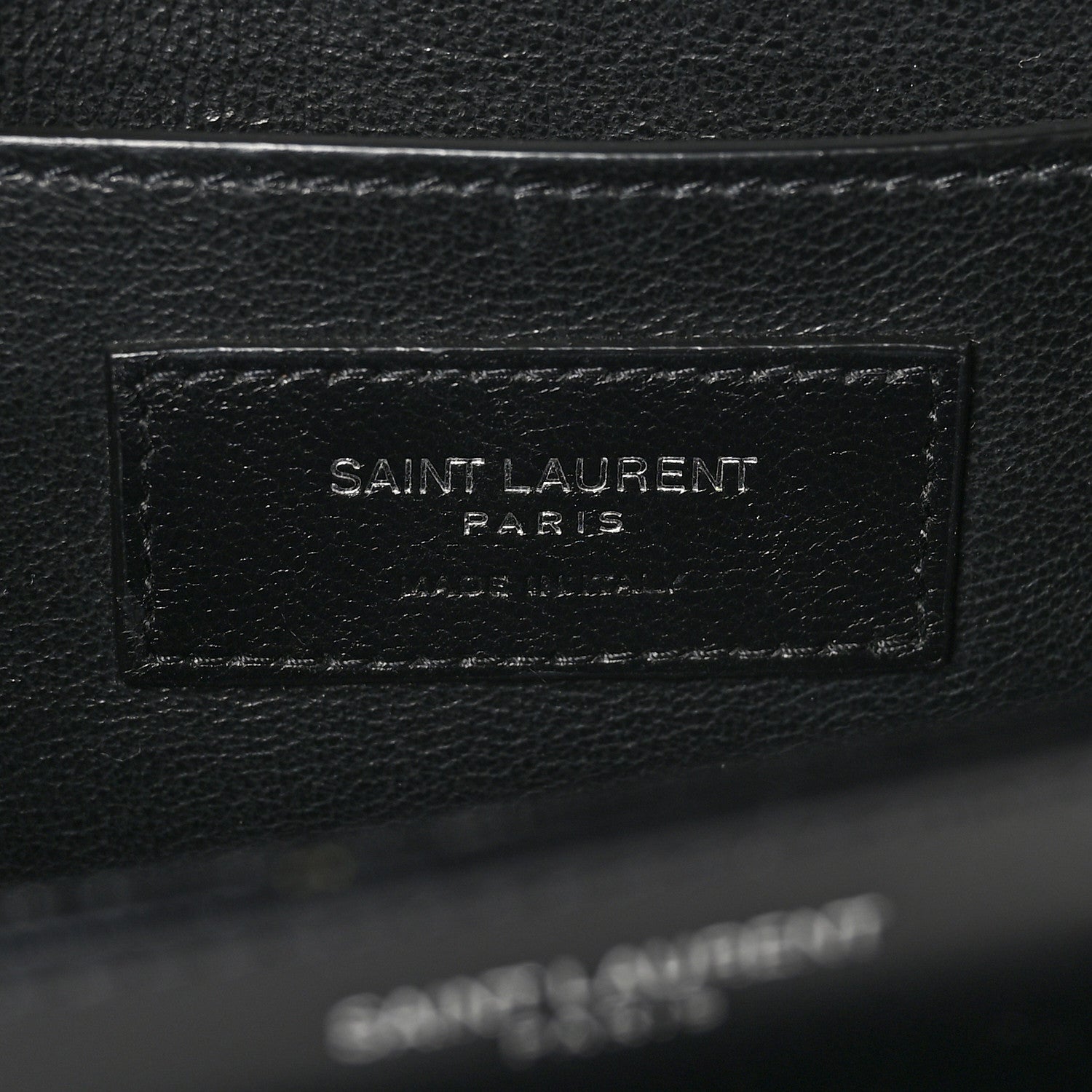 Saint Laurent Box Calfskin Monogram Medium Solferino Satchel Black 6 of 10