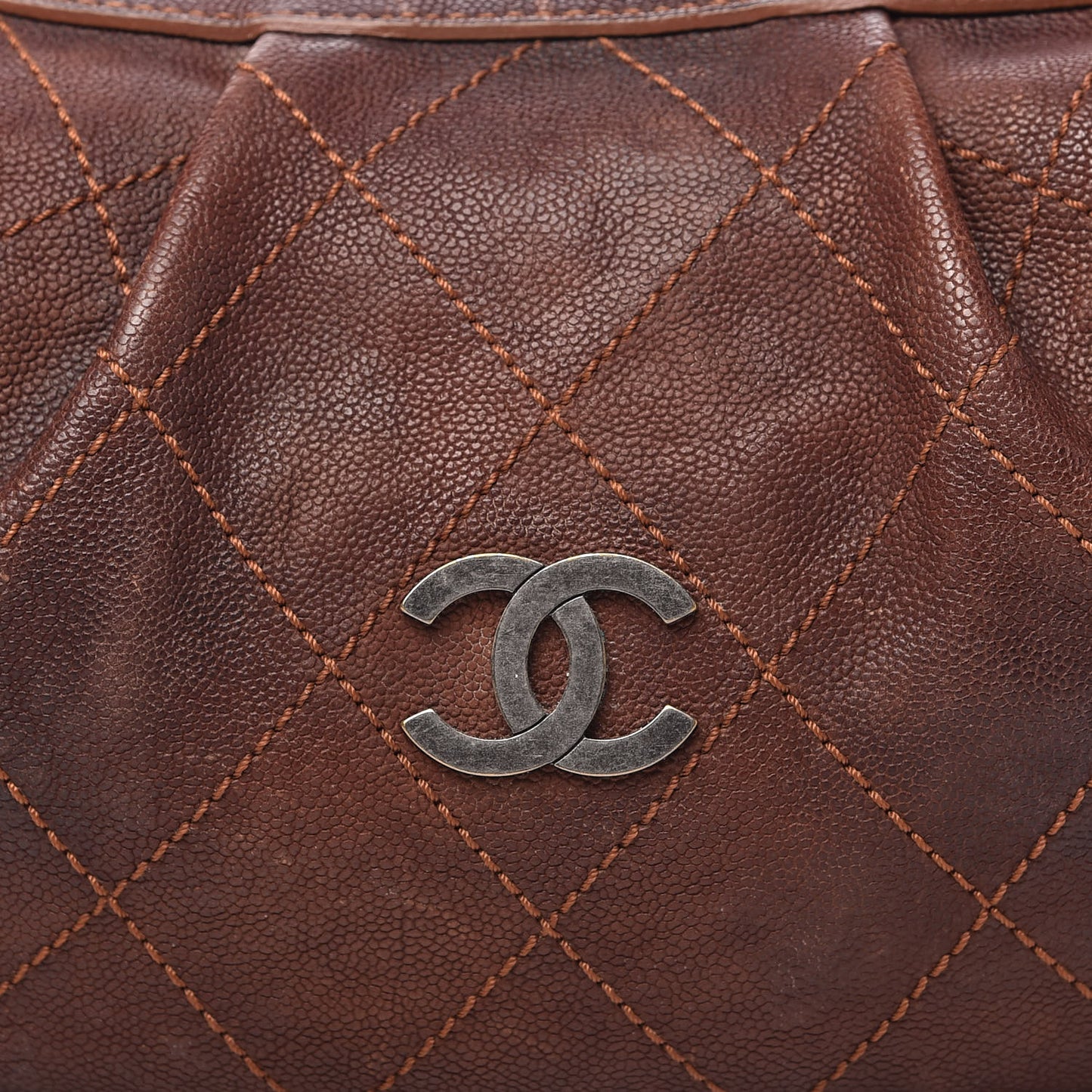 Caviar Stitched Outdoor Ligne Hobo Brown