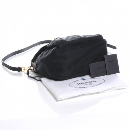 Prada Tessuto Nylon Messenger Bag Black 5 of 9