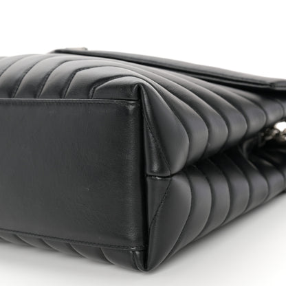 Saint Laurent Calfskin Y Quilted Monogram Medium Loulou Chain Satchel Black 9 of 9