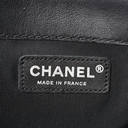 Chanel Calfskin Enchained New Medium Boy Flap Black 6 of 10