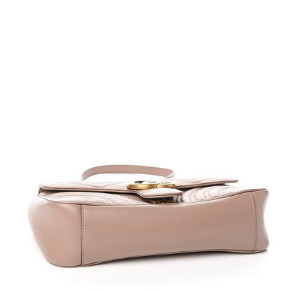 Gucci Calfskin Matelasse Small GG Marmont Shoulder Bag Porcelain Rose 4 of 10