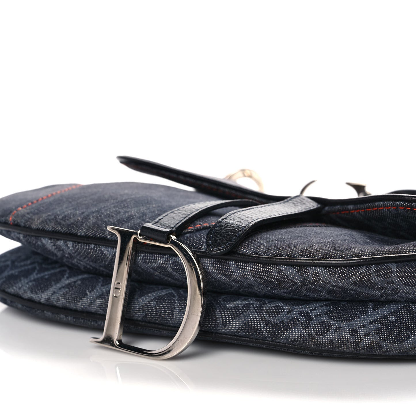 Denim Monogram Flight Saddle Bag