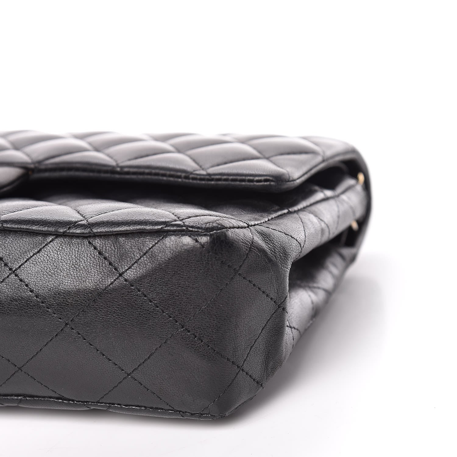 Chanel Lambskin Quilted Medium Double Flap Black 7 of 17
