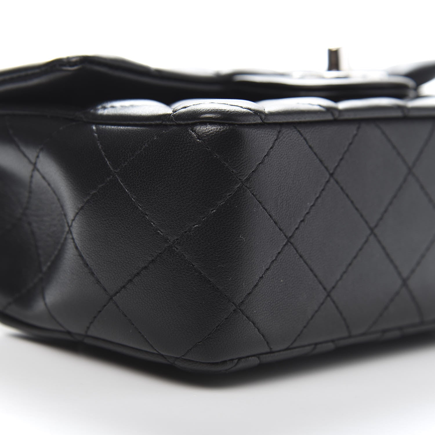 Chanel Lambskin Quilted Mini Rectangular Flap Black 8 of 11