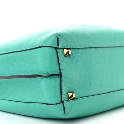 MCM Grained Calfskin Medium Milla Hobo Oasis Green 8 of 17