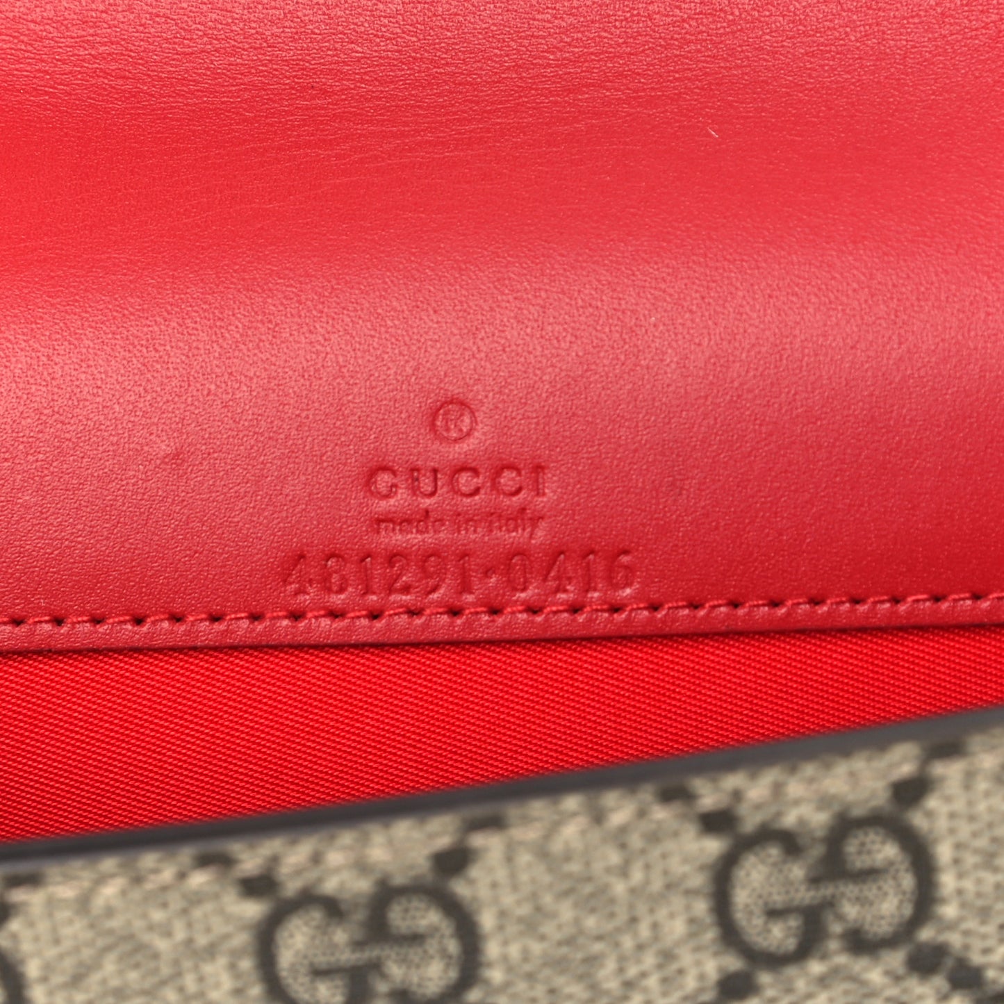 GG Supreme Monogram Mini Cherry Chain Bag