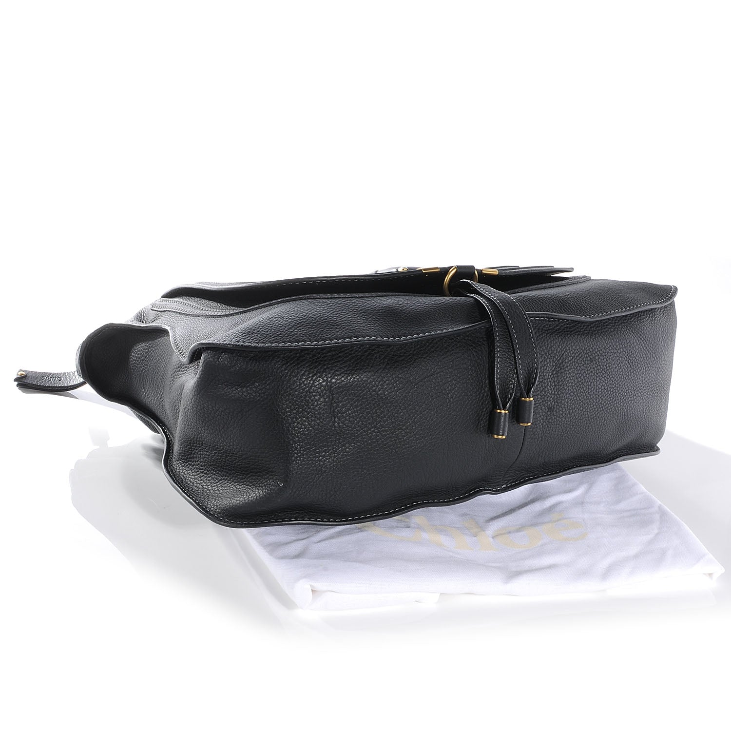 Chloe Leather Large Marcie Satchel Black 4 of 7