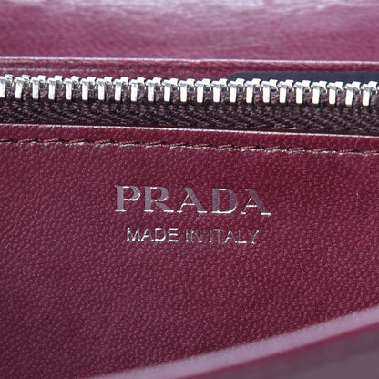 Prada Goatskin Woven Continental Flap Wallet Ribes 7 of 11