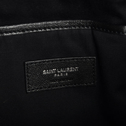 Saint Laurent Sheepskin Mini Love Appliqué City Backpack Black 6 of 7