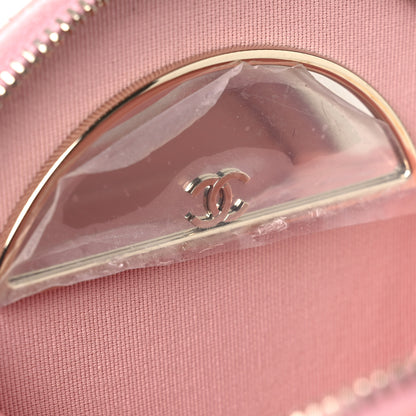 Chanel Caviar Quilted Round Handle With Care Vanity With Chain Pink 11 of 13