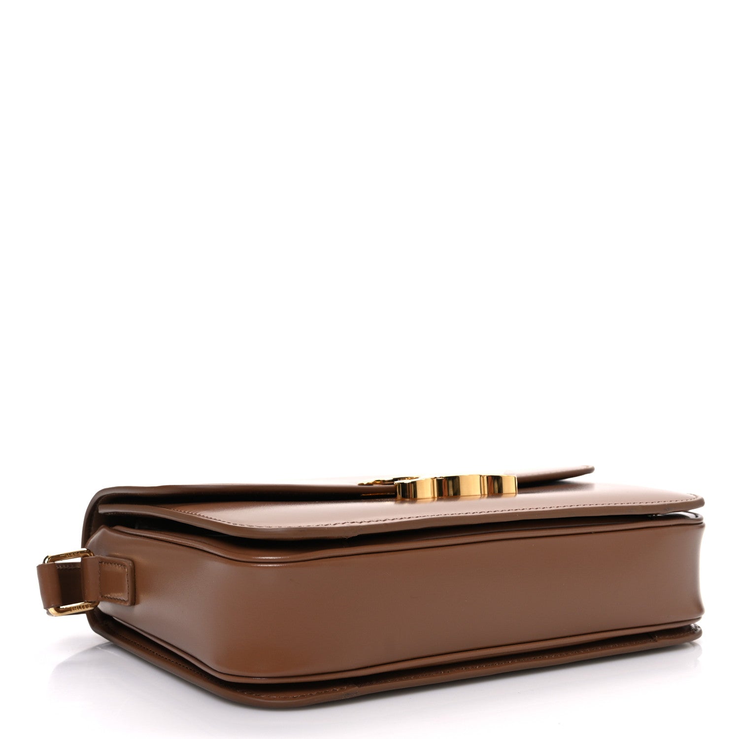 Celine Shiny Calfskin Medium Triomphe Bronze 4 of 10