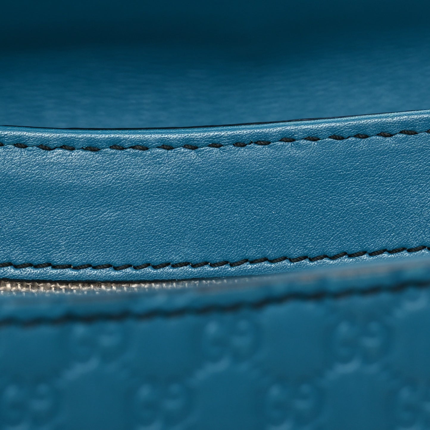 Soft Microguccissima Medium Emily Chain Shoulder Bag Deep Cobalt