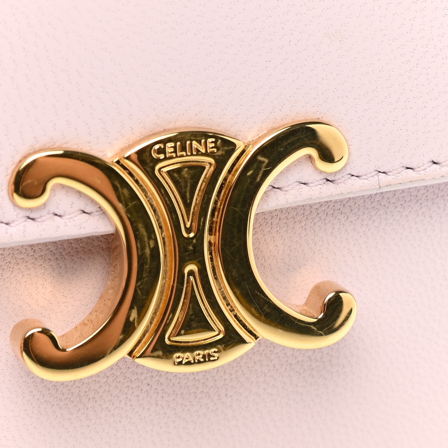 Shiny Smooth Lambskin Small Triomphe Wallet Vintage Pink