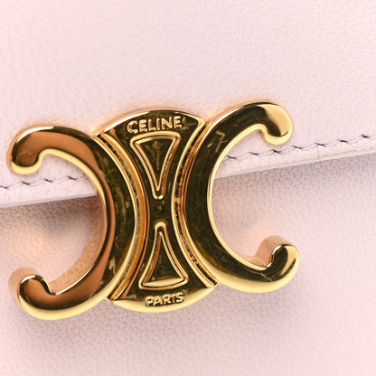 Celine Shiny Smooth Lambskin Small Triomphe Wallet Vintage Pink 9 of 10