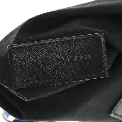 Saint Laurent Lambskin Paris Drawstring Pouch Bleu Majorelle 7 of 9