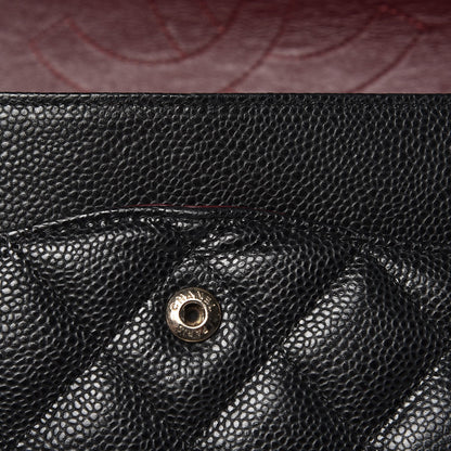 Chanel Caviar Quilted Jumbo Double Flap Black 9 of 9