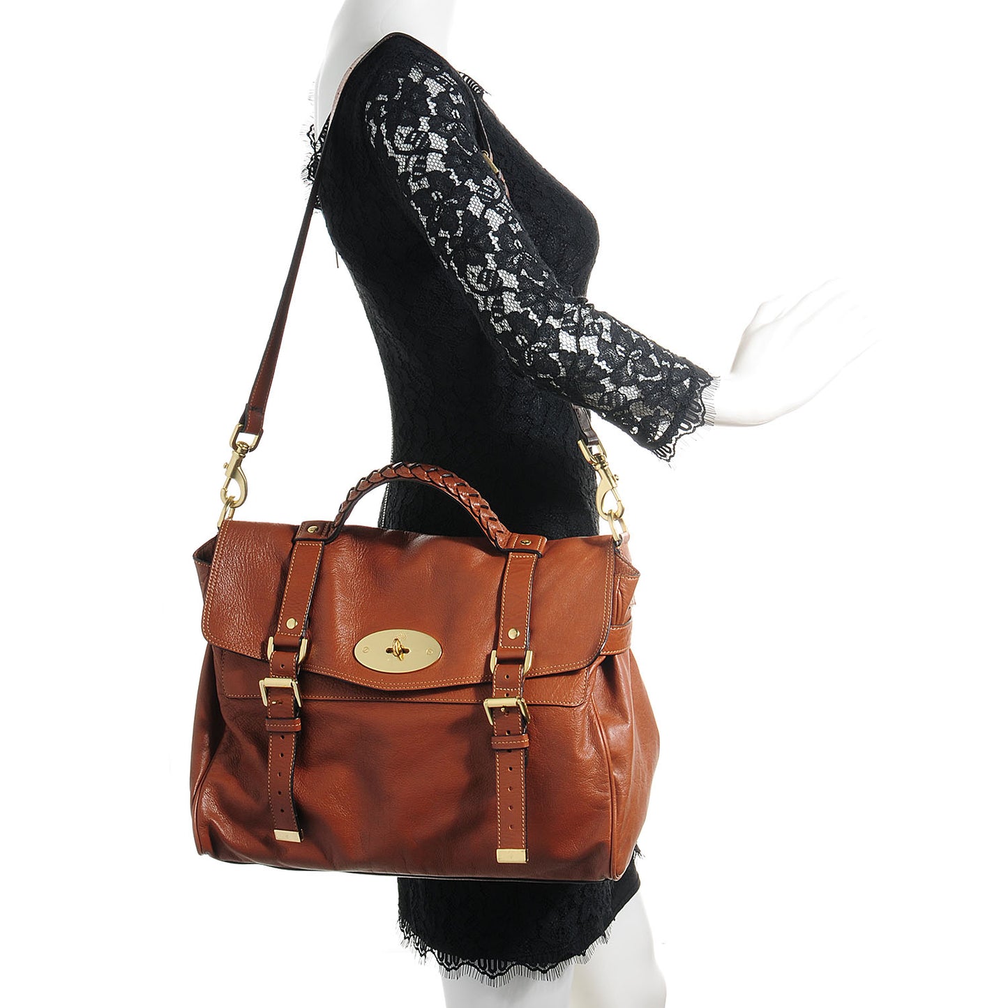 Soft Buffalo Leather Oversized Alexa Oak