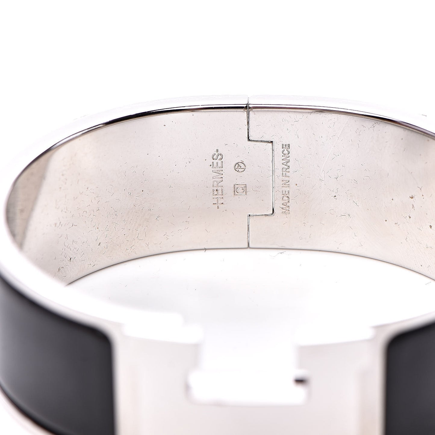 Enamel Wide Clic Clac H Bracelet PM Black