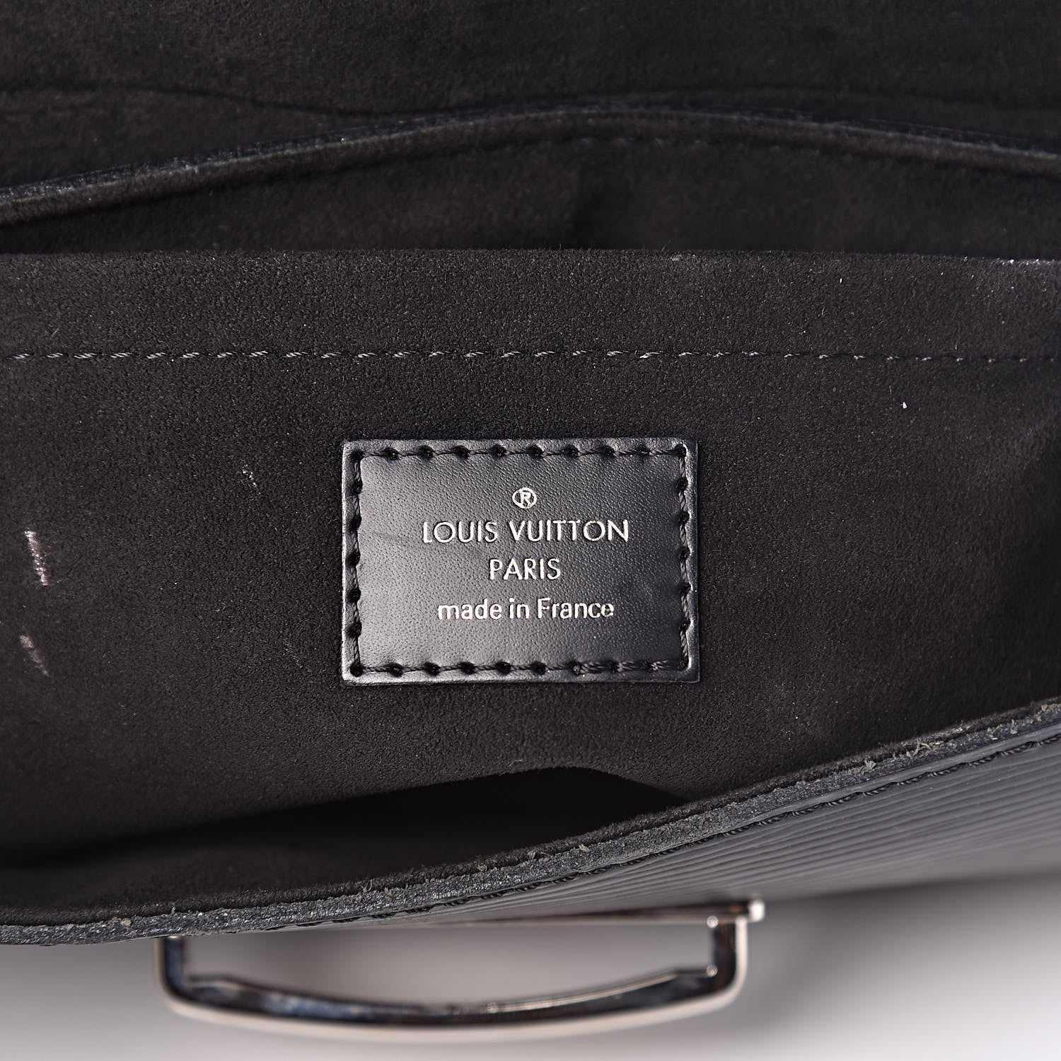 Louis Vuitton Epi Montaigne Clutch Black 6 of 12