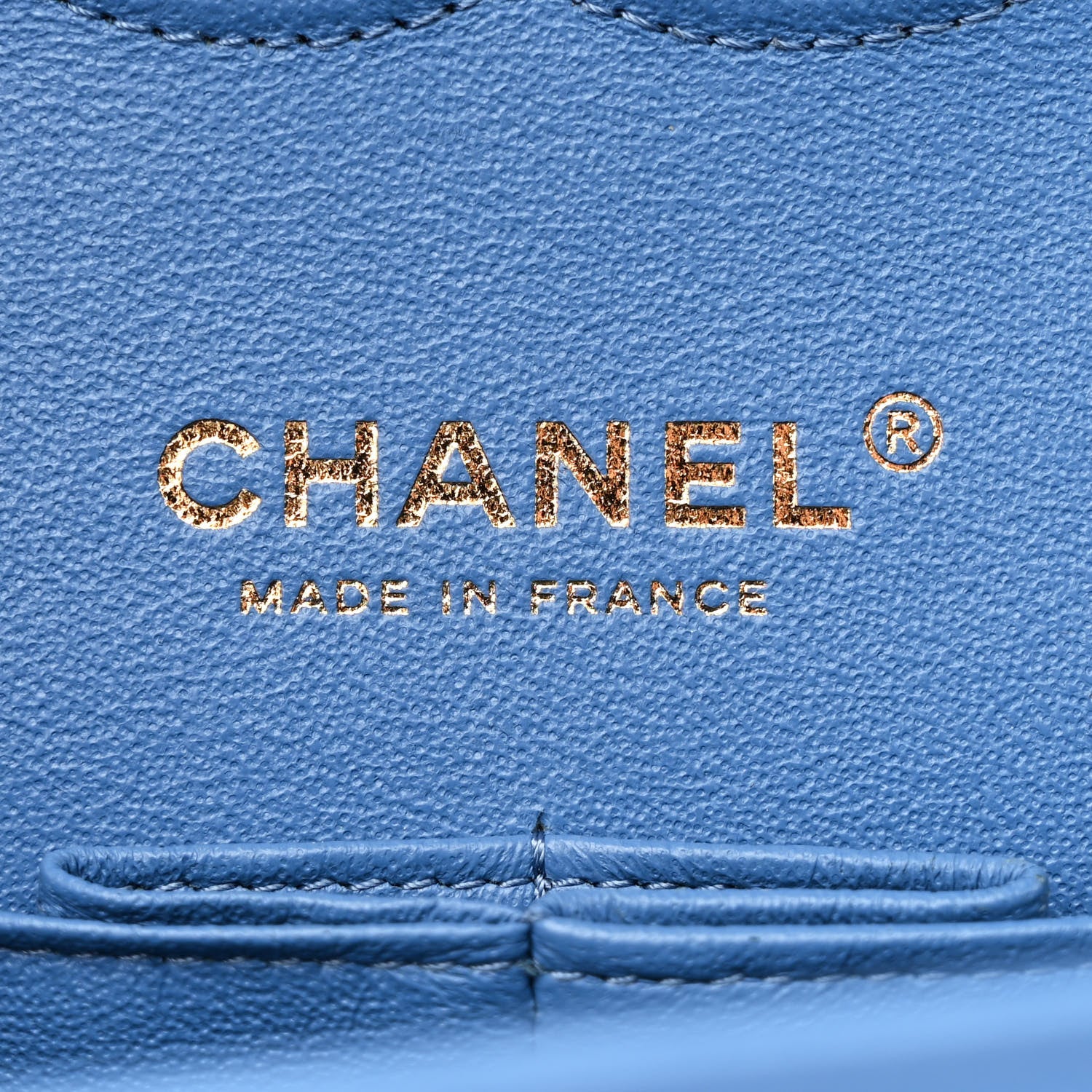 Chanel Lambskin Quilted Medium Double Flap Blue 6 of 11