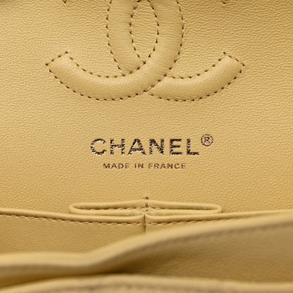 Chanel Caviar Quilted Small Double Flap Yellow 6 of 10