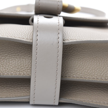 Chloe Shiny Grained Calfskin Small Aby Day Shoulder Bag Motty Grey 9 of 10