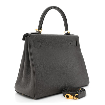 Hermes Togo Kelly Retourne 28 Etain 3 of 16