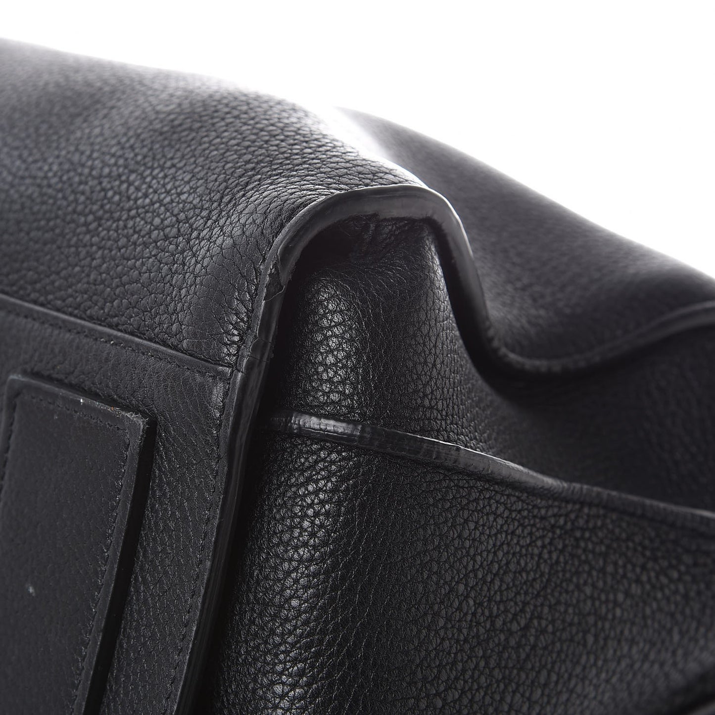 Grained Calfskin Medium Souple Sac De Jour Black