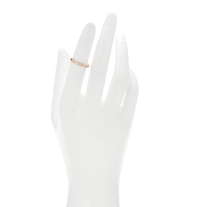 Cartier 18K Pink Gold Diamond 2.6mm LOVE Paved Band Ring 48 4.5 2 of 5